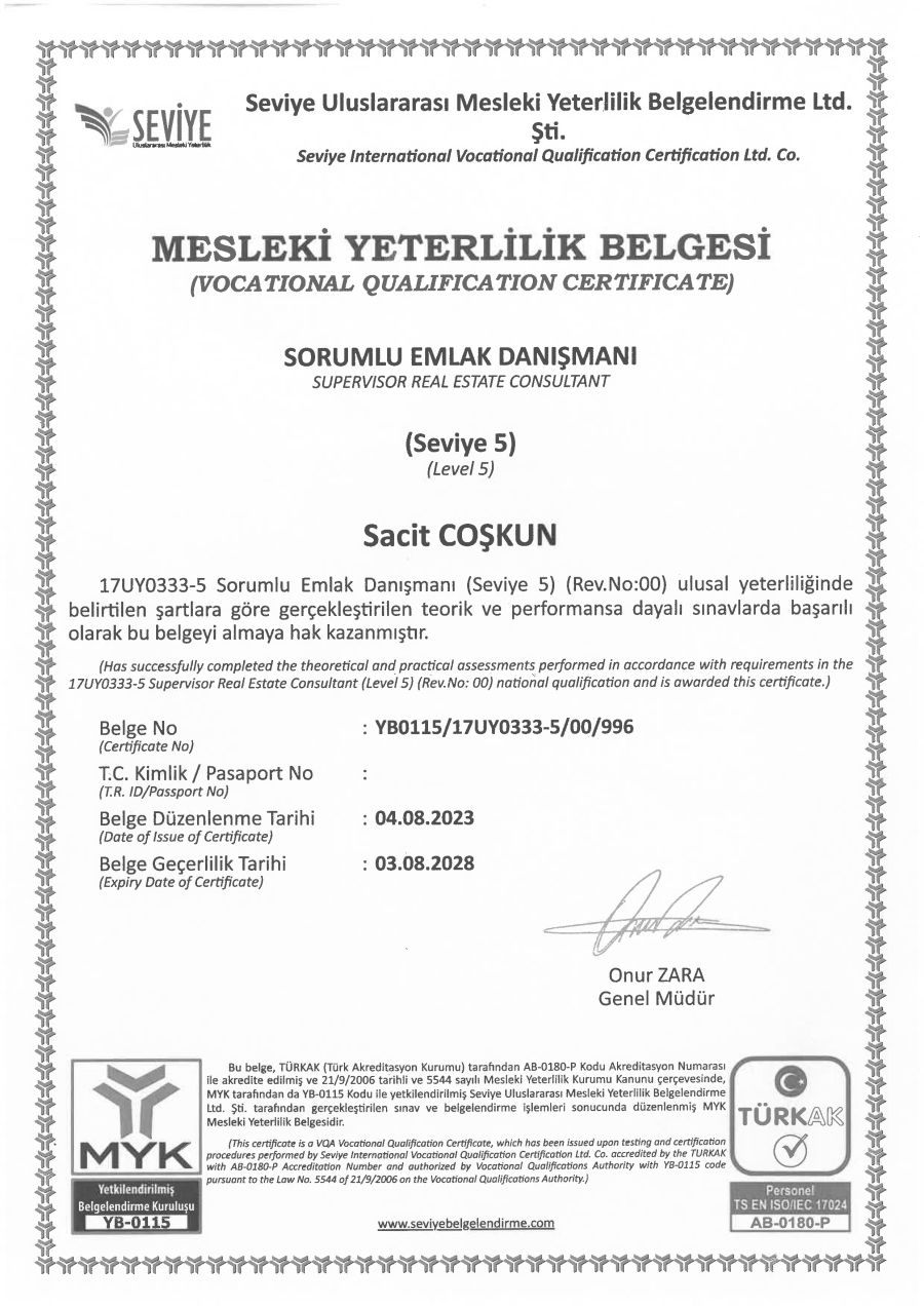Sertifikalar